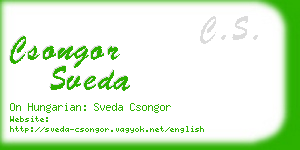 csongor sveda business card